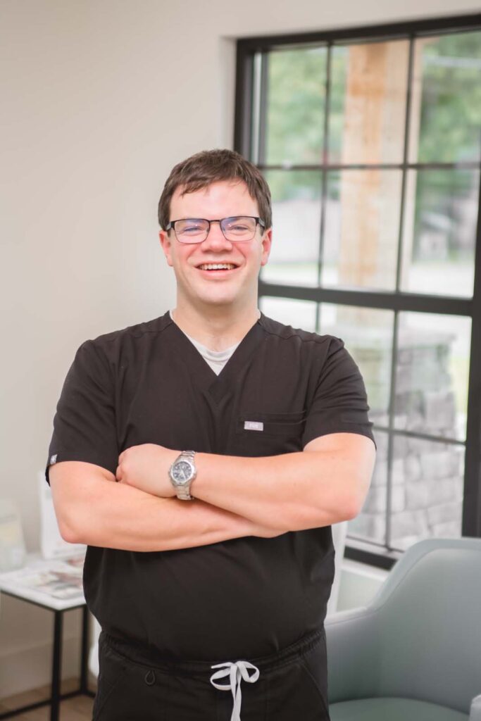 Photo of a dentist smiling